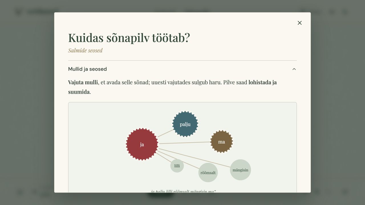 Veebikandle abiaken selgitab mullide ja salmide seoseid